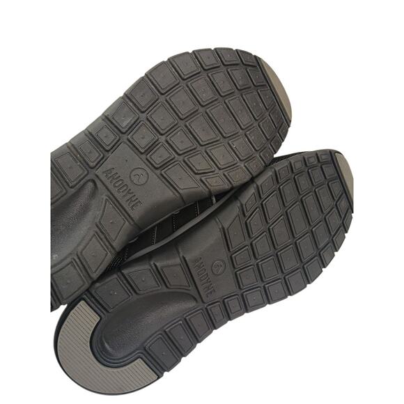 MEN'S ANODYNE DIABETIC COMFORT SHOES BLACK W/DOUBLE STRAPS SZ 11.5 W - Picture 9 of 10